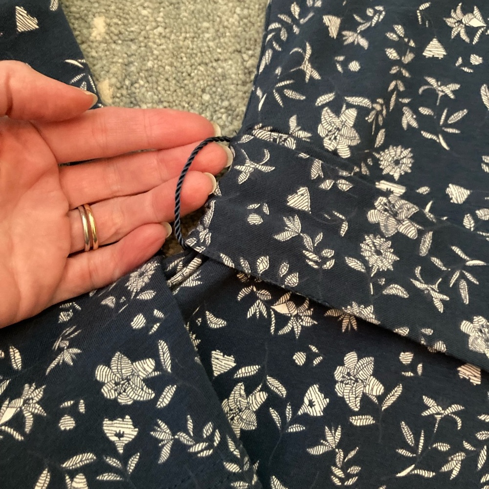 Pact Fit & Flare Ballet Dress in Western Floral French Navy - Picture 7 of 8